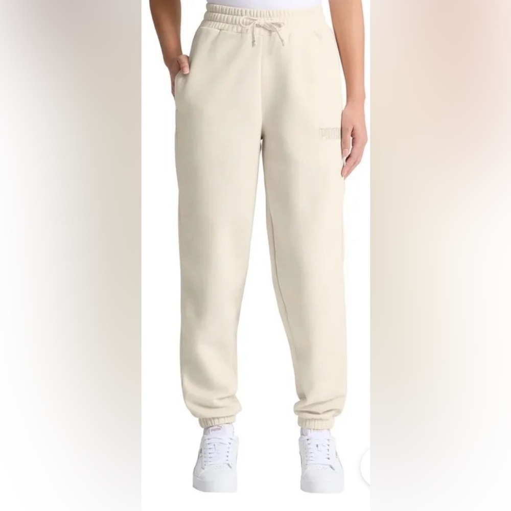 Puma Cream Fleece Joggers XXL NWT